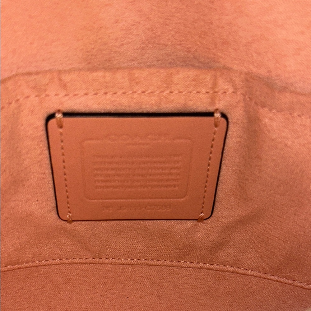 Coach Light Pink and Dark Brown Crossbody Bag - Picture 13 of 16